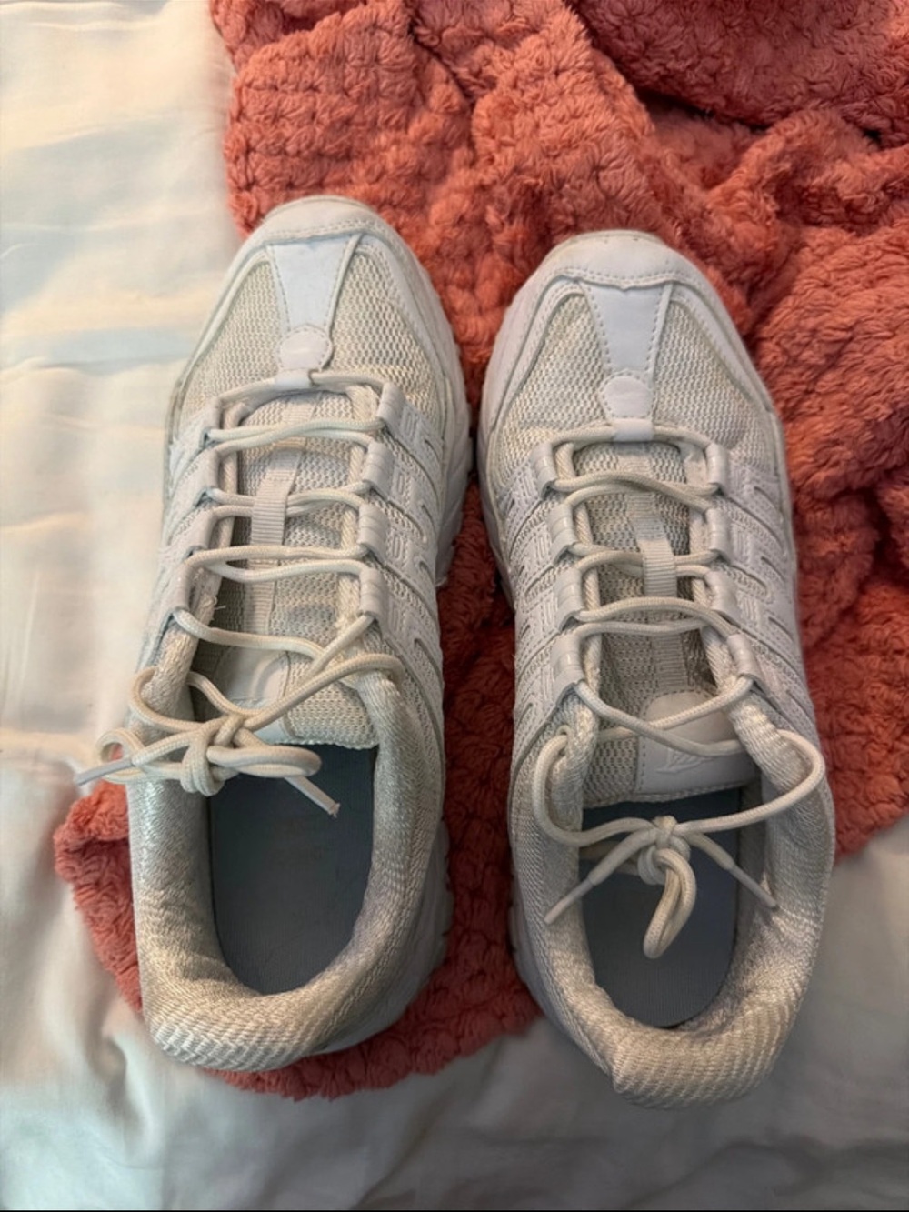 Avia White Women's Mesh Athletic Sneakers